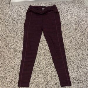 Girls Runaway Quick Dry Moisture Wicking Maroon Leggings